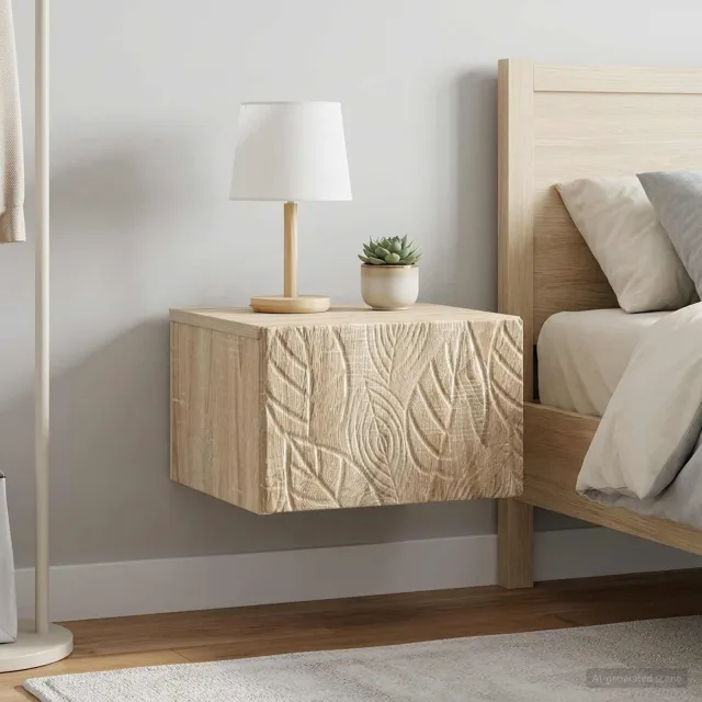 vidaXL Wandbeugel Bedkast 2 st Sonoma Eiken 49 x 34,5 x 20 cm, foto 2