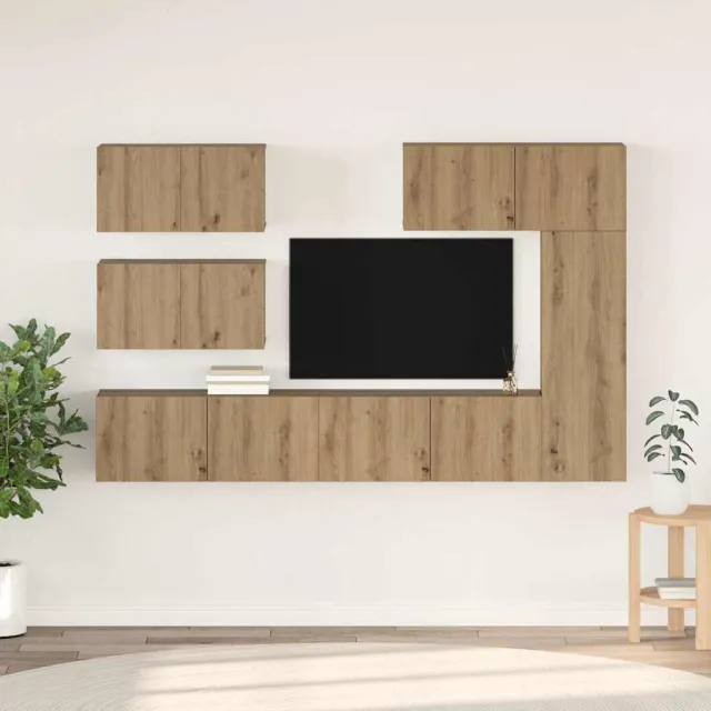 vidaXL TV Cabinet Set 6 st 30,5 x 30 x 90 cm Artisan Eiken, foto 2