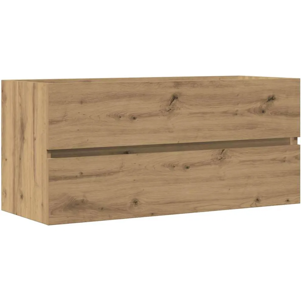 vidaXL Wastafelkast 100x38,5x45 cm bewerkt hout artisanaal eikenkleur, foto 3