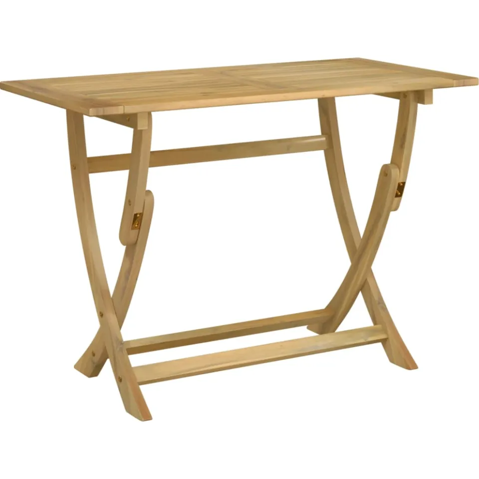 vidaXL Tuintafel inklapbaar 110x55x75 cm massief acaciahout Bruin