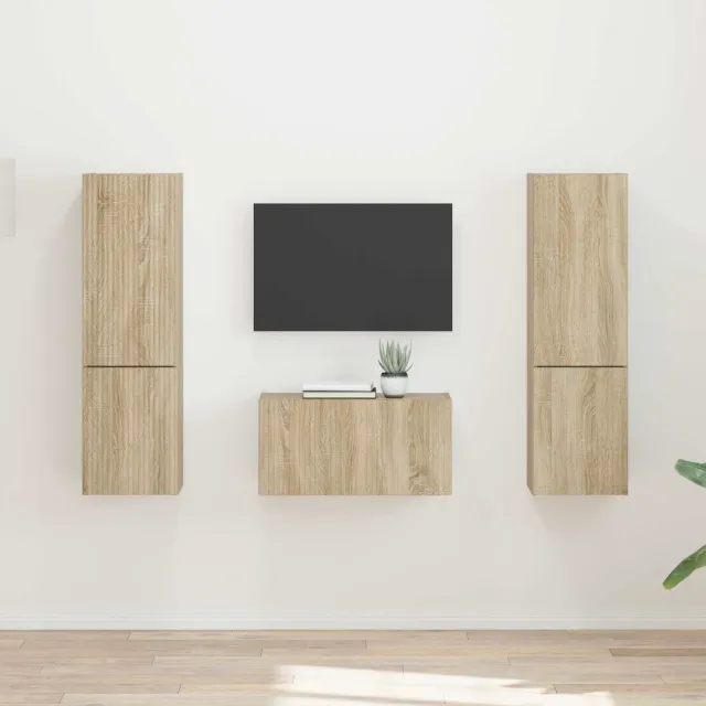 vidaXL Tv-meubelset 5 st Sonoma Eiken Bewerkt hout, foto 2