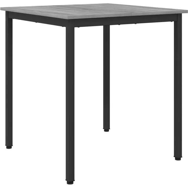 vidaXL Eettafels - 70 - x - 70 - x - 75 - cm - Bewerkt - hout - Grijs - Sonoma - Vierkant Grijs sonoma