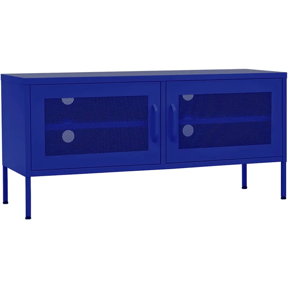 vidaXL Tv-meubel 105x35x50 cm staal marineblauw, foto 3