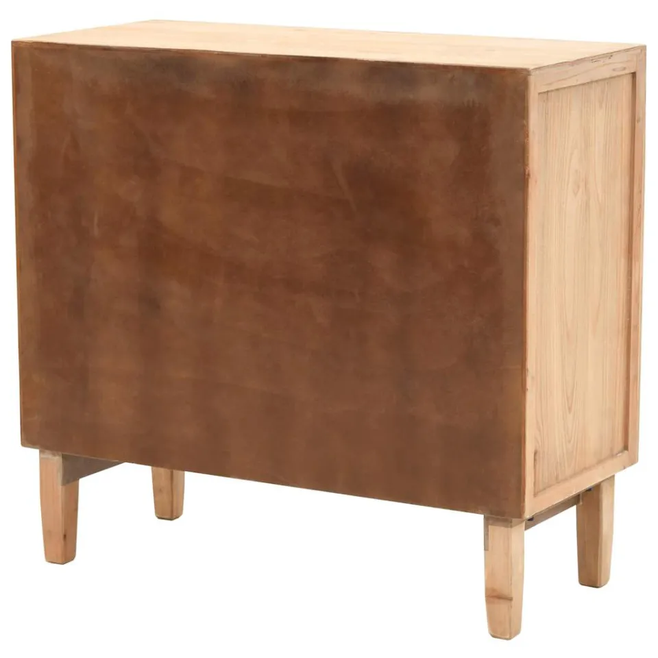 vidaXL Ladekast 80x36x75 cm massief vurenhout bruin, foto 4