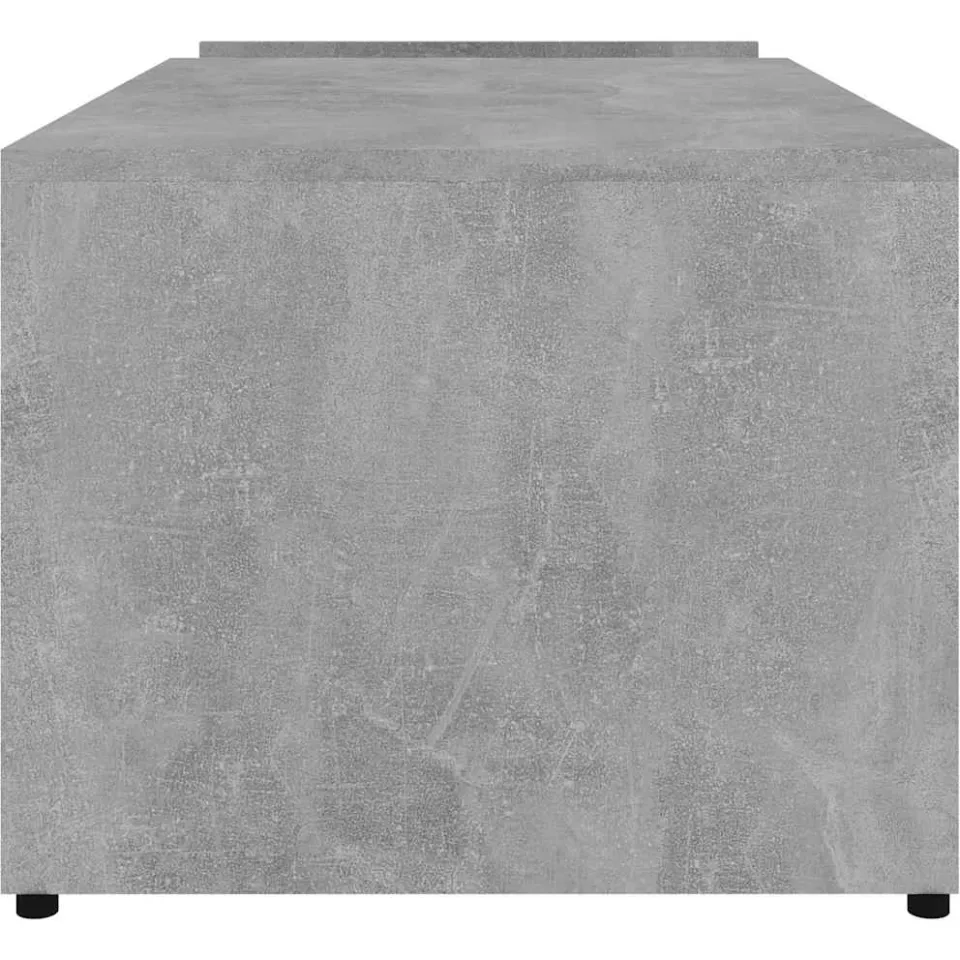 vidaXL Salontafel 90x45x35 cm bewerkt hout betongrijs grijs, foto 4
