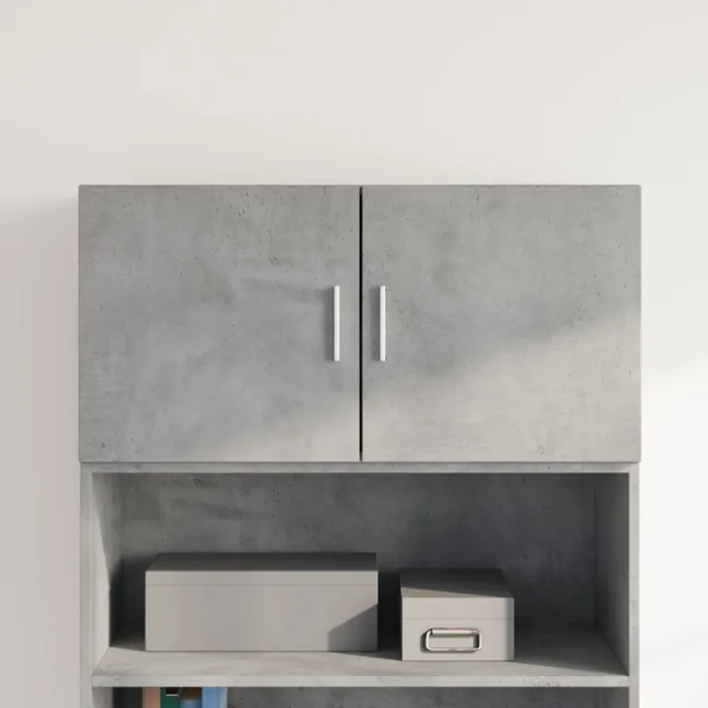 vidaXL Wandkast 80x42,5x40 cm bewerkt hout betongrijs