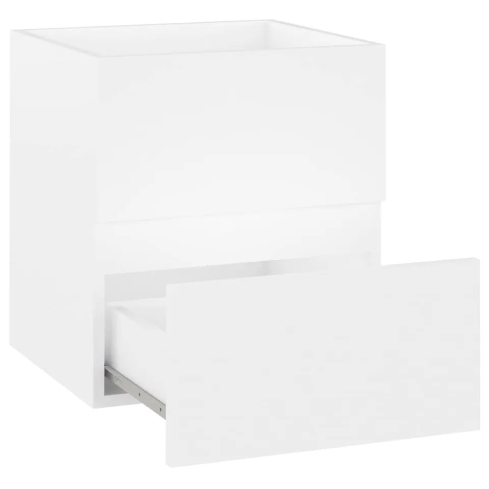 vidaXL Wastafelkast 41x38,5x45 cm bewerkt hout wit, foto 4