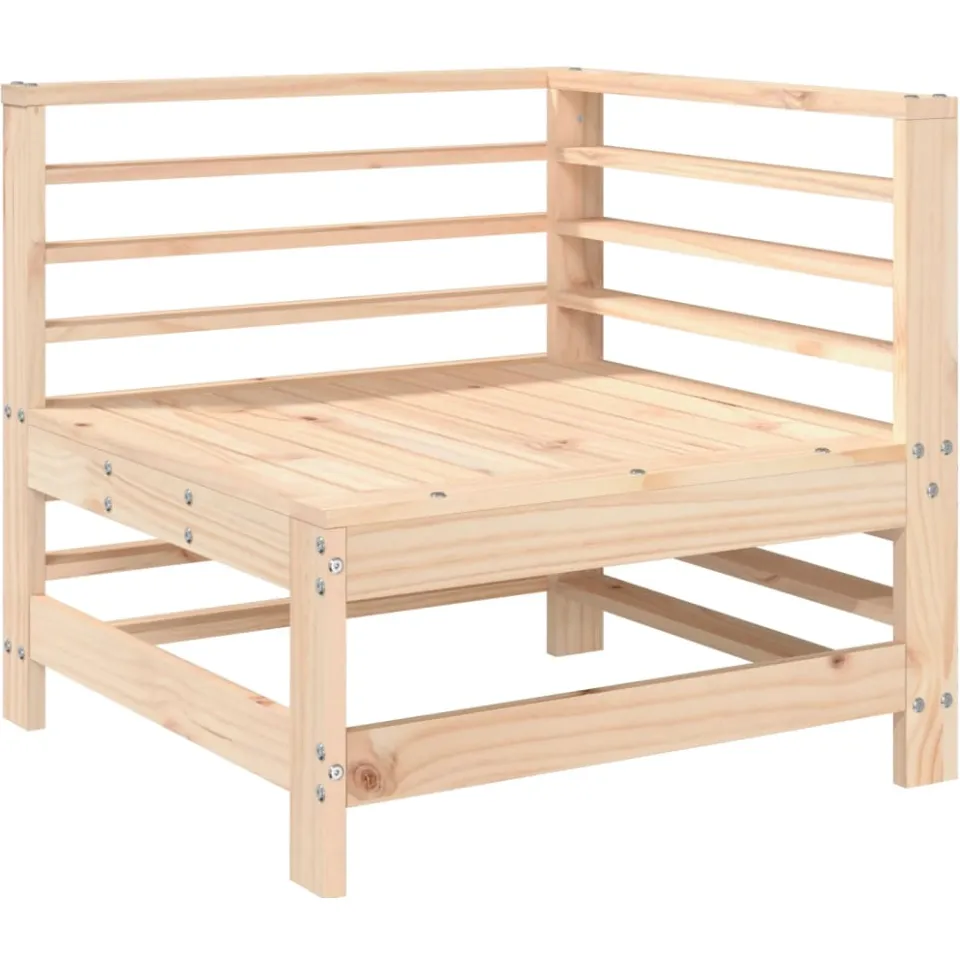 vidaXL 6-delige Loungeset massief grenenhout bruin, foto 4