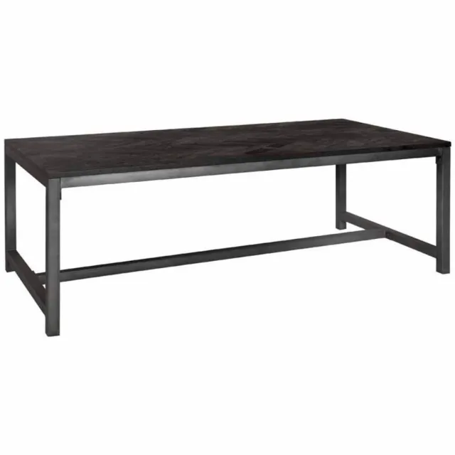 Tower Living Eettafel Ziano - Rechthoek Zwart Hout - 180x90x76cm