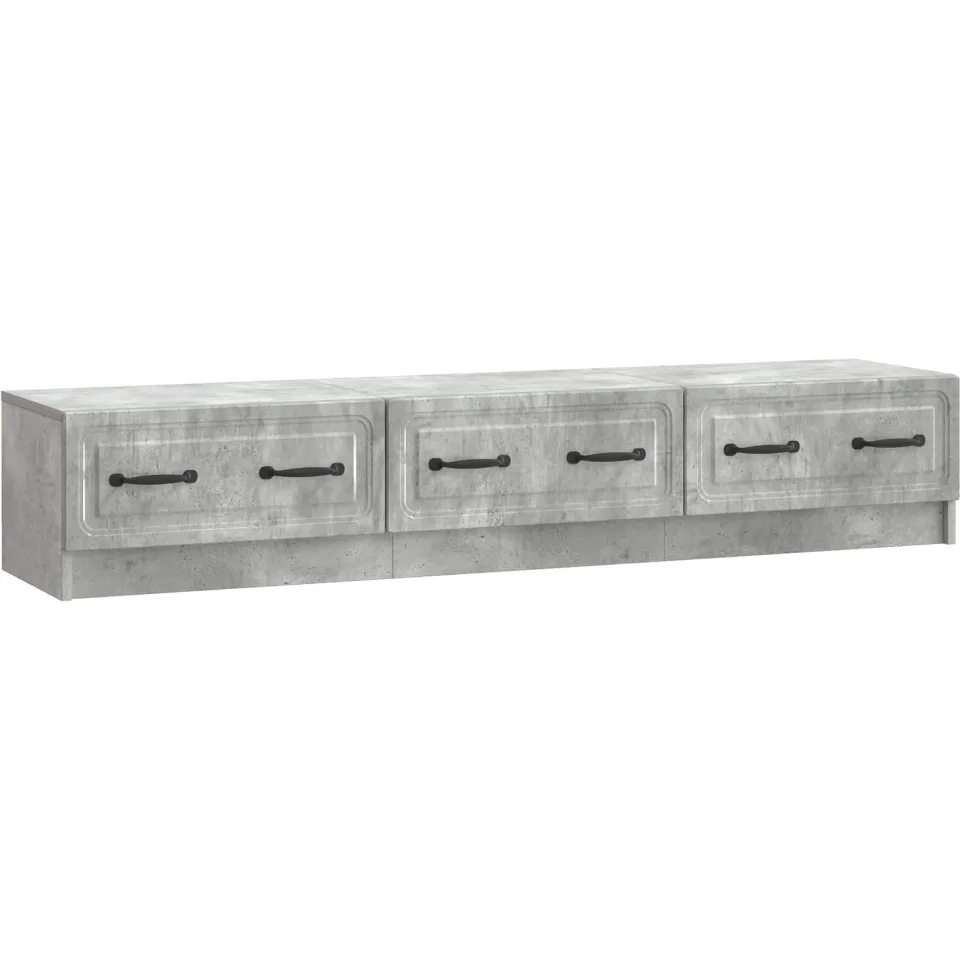 vidaXL TV-kast 147 x 34,5 x 27 cm Betongrijs Bewerkt hout grijs, foto 3