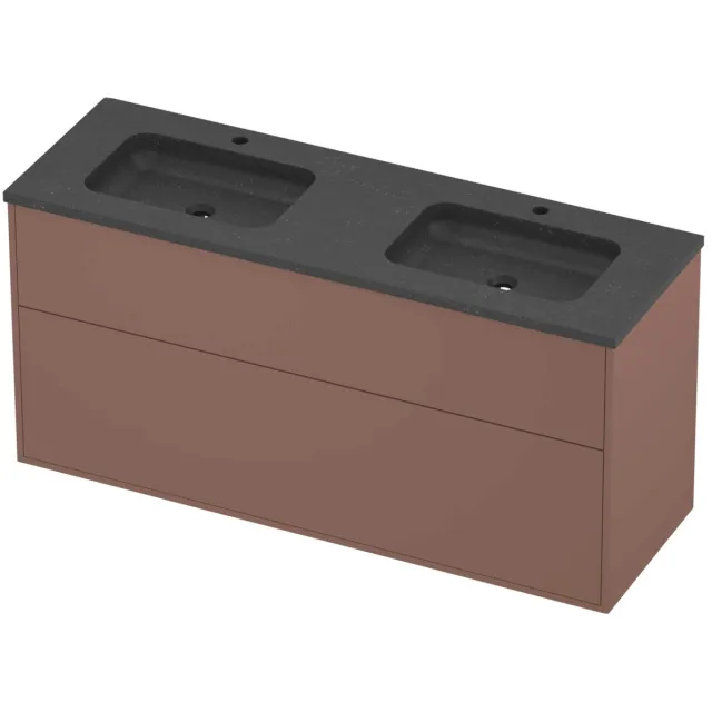 Proline Rollo Badmeubelset Hardsteen Elegant 2 Laden 140x46x67 cm Blue Stone Beauty Blush Rosé Goud