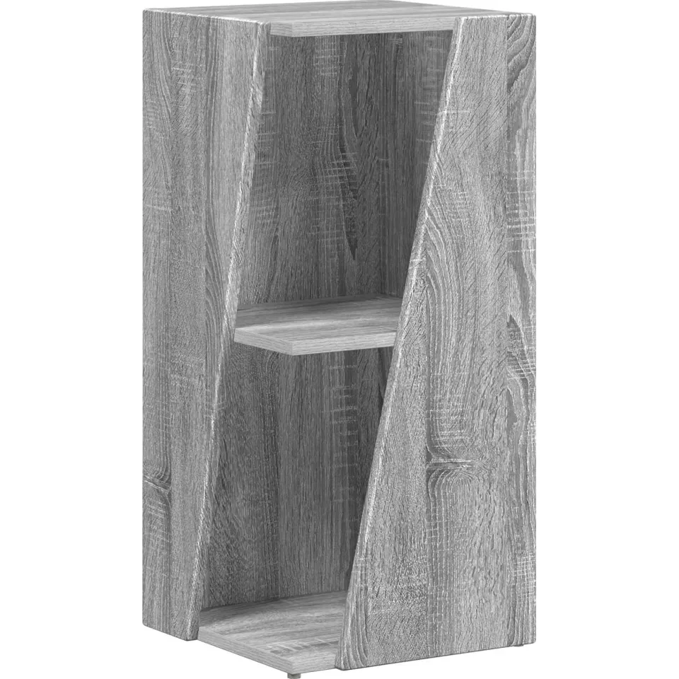 vidaXL Zijplank 33 x 32 x 70,5 cm Bewerkt hout Grijs Sonoma