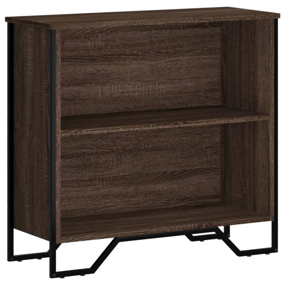 vidaXL Boekenkast 80x31x74,5 cm bewerkt hout bruin eikenkleur, foto 3