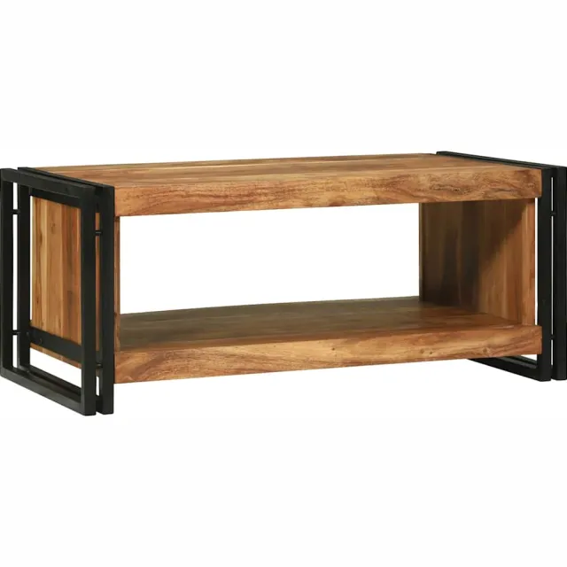 vidaXL Salontafel Bruin 90 x 50 x 38 cm Massief Acaciahout