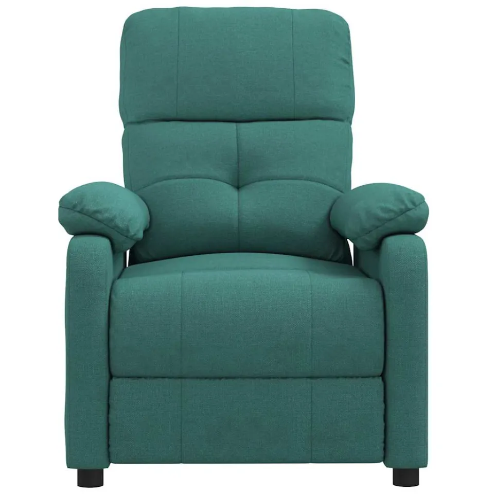 vidaXL Massagestoel stof donkergroen