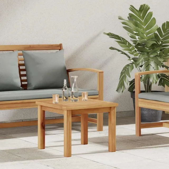 vidaXL Salontafel Bruin 45 x 45 x 36 cm Massief Teakhout, foto 2