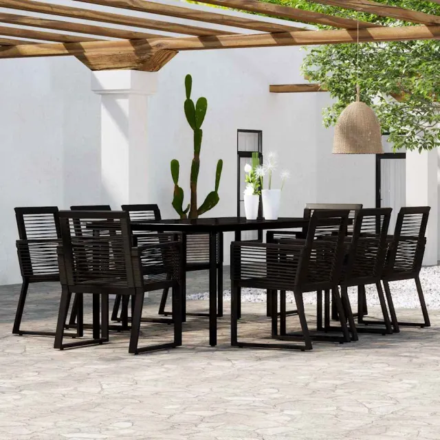 vidaXL 9-delige Tuinset zwart, foto 2