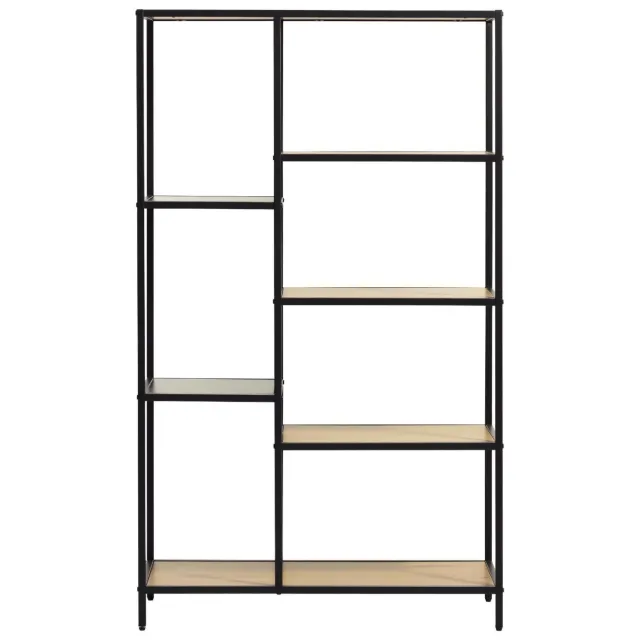 Nest of Nora Boekenkast 146 cm Lynor - Eiken melamine - Zwart