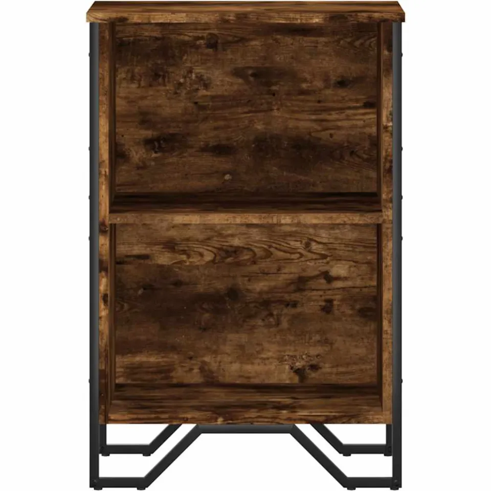 vidaXL Boekenkast 50x31x74,5 cm bewerkt hout gerookt eikenkleurig, foto 4