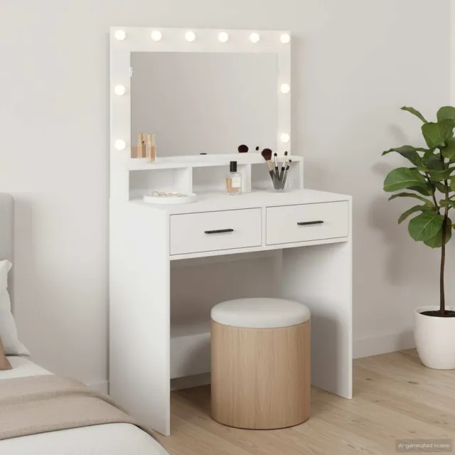 vidaXL Plafondtafel Wit 79 x 41 x 135 cm Bewerkt hout, foto 2