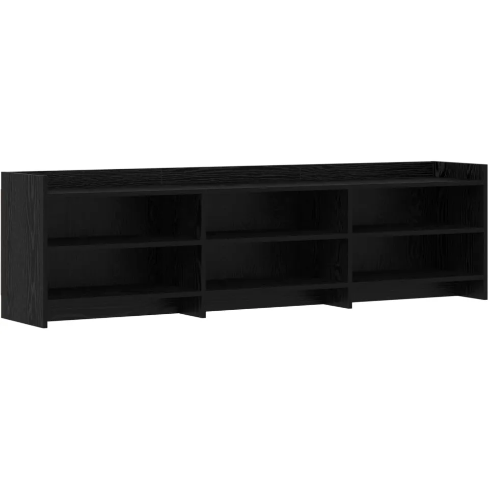 vidaXL TV-kast 168 x 33 x 47 cm Zwart eiken Bewerkt hout, foto 3