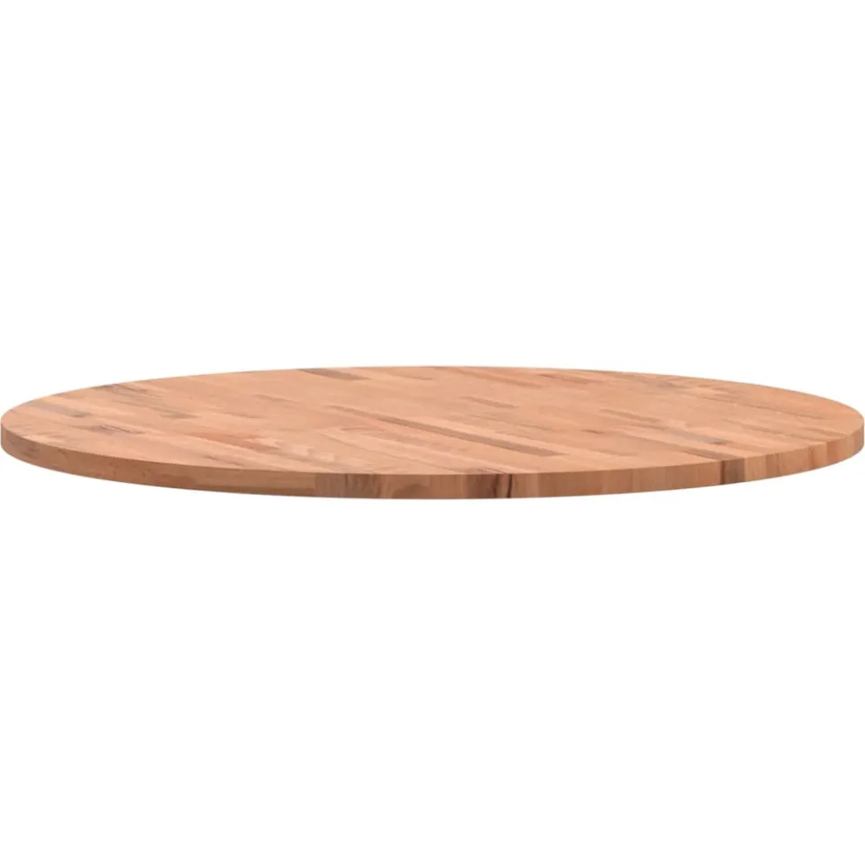 vidaXL Tafelblad rond Ø90x2,5 cm massief beukenhout Bruin