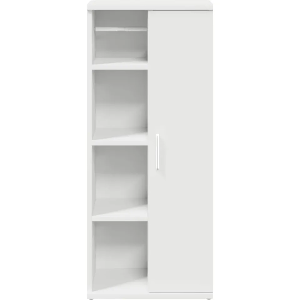 vidaXL Badkamerkast met rolhouder 39x22x90 cm wit, foto 3