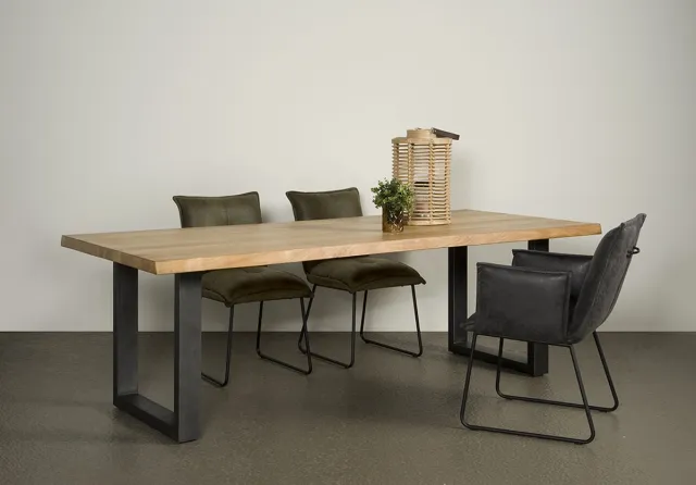 TOFF Ultimo Live-edge dining table 220x100 - top 5 Naturel