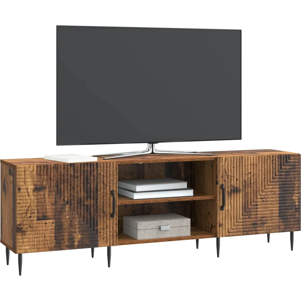 vidaXL TV-kast 150 x 31 x 50 cm Oud hout Bewerkt hout Bruin