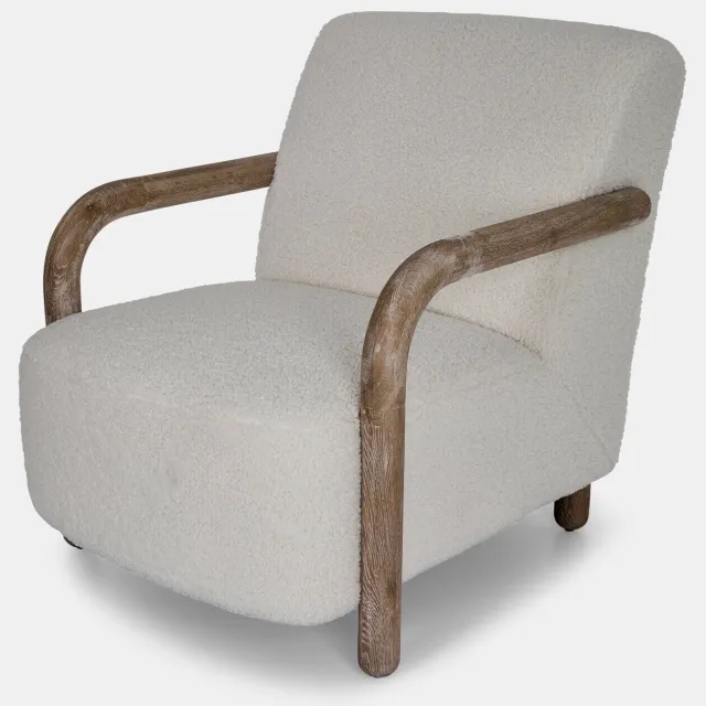 Loberon Fauteuil Halvdis beige