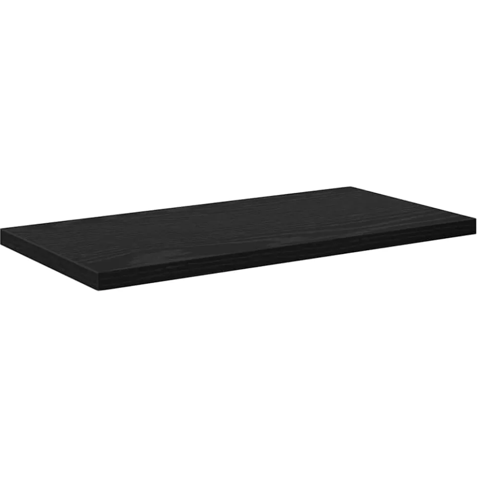 vidaXL Boekenplank Bord 3-laags 4 st 40 x 20 x 1,5 cm Bewerkt hout zwart, foto 4