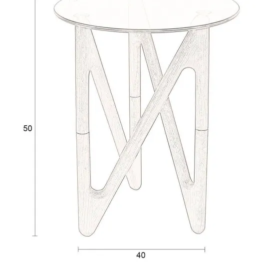 Dutchbone Naia bijzettafel bruin, foto 2