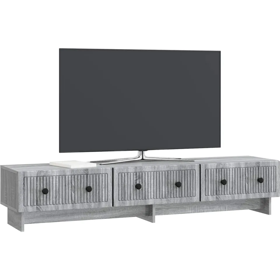 vidaXL TV-kast 147 x 34,5 x 30 cm Grijs sonoma Bewerkt hout