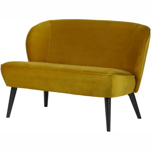 WOOOD Sara bankje velvet oker ochre