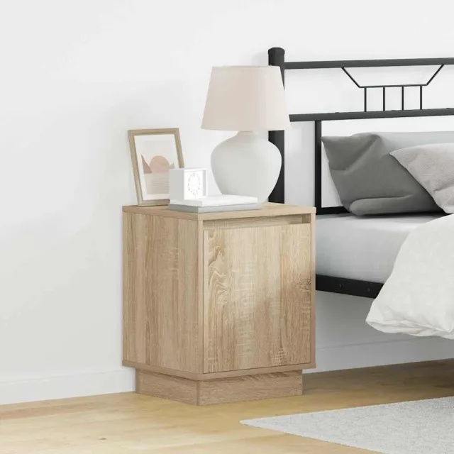 vidaXL Nachtkastje Sonoma Eiken 39 x 34,5 x 50 cm Bewerkt hout, foto 2