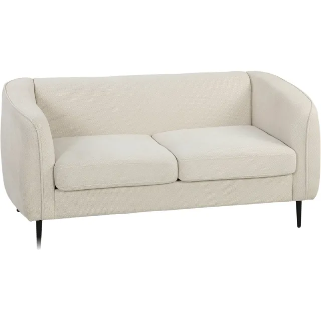 Homcom Tweezitsbank - Gesneden fluweel (100% polyester) - 160 x 76 x 72 cm - Beige