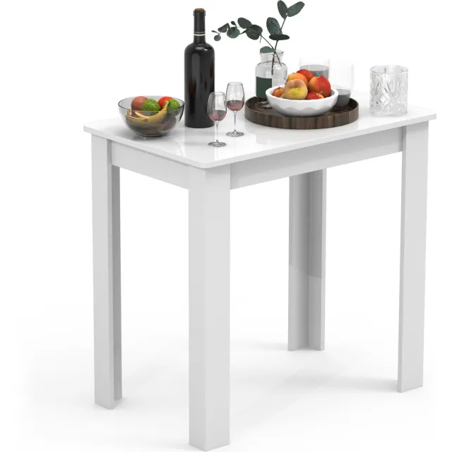 Vcm Houten eettafel Keukentafel Esal 80 x 50 cm Wit