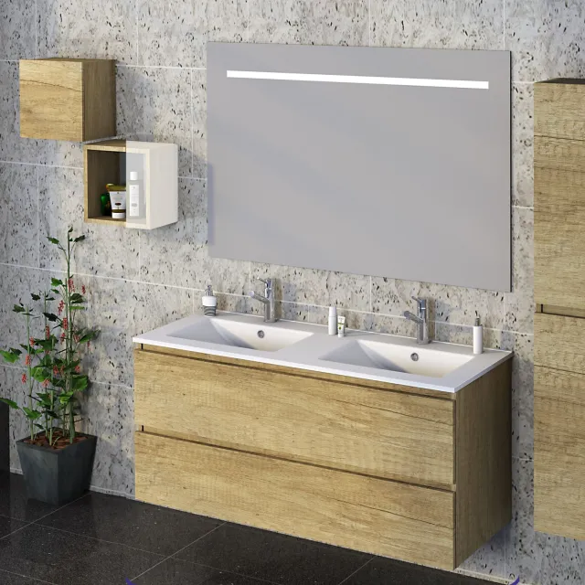 Wiesbaden Excellence Sephia badmeubelset eikenhout look