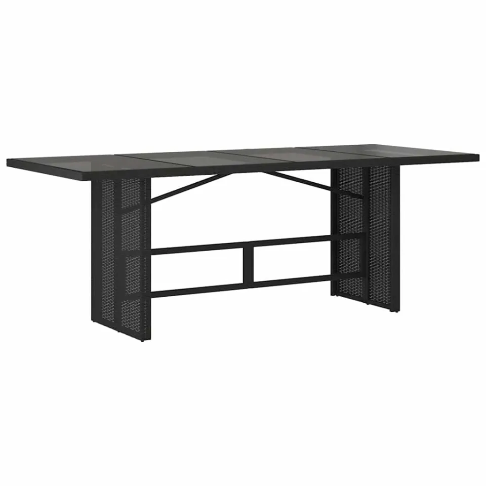 vidaXL 9-delige Bistroset met kussens poly rattan zwart, foto 4