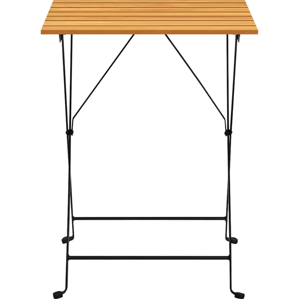 vidaXL Bistrotafel 55x54x71 cm massief acaciahout Bruin
