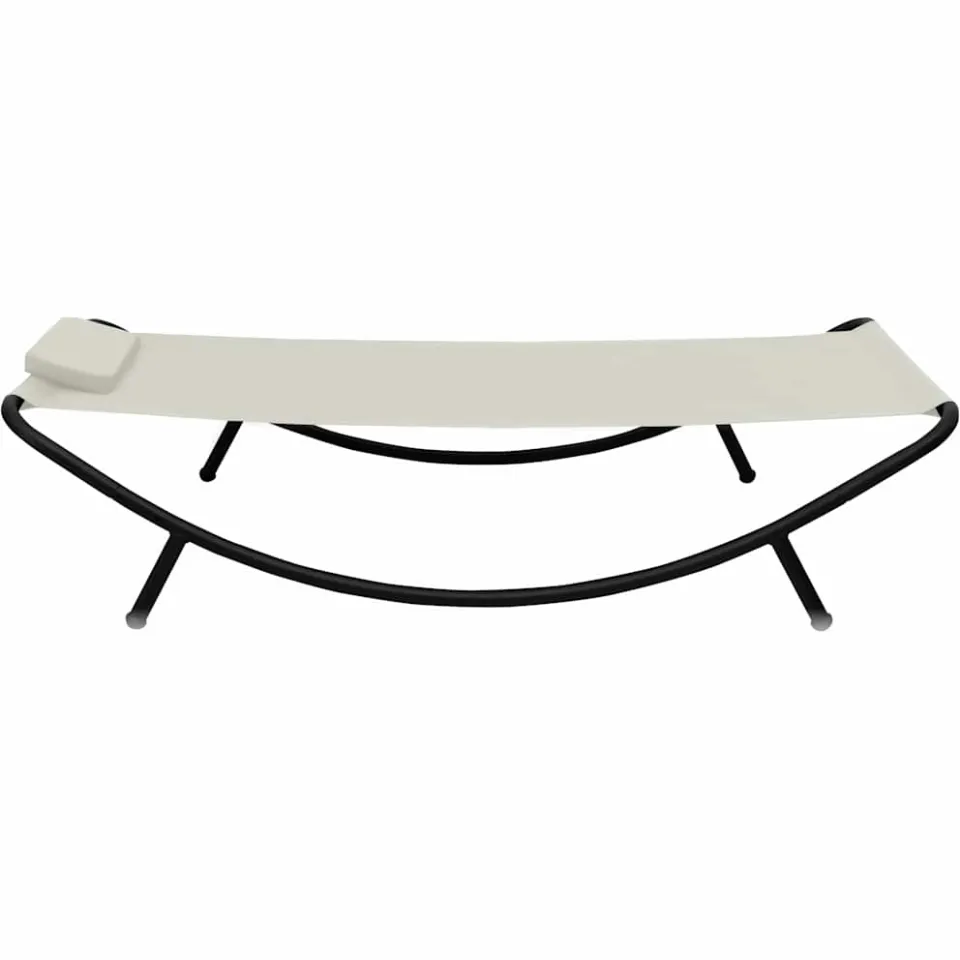 vidaXL Tuinbed 200x90 cm staal crème, foto 3