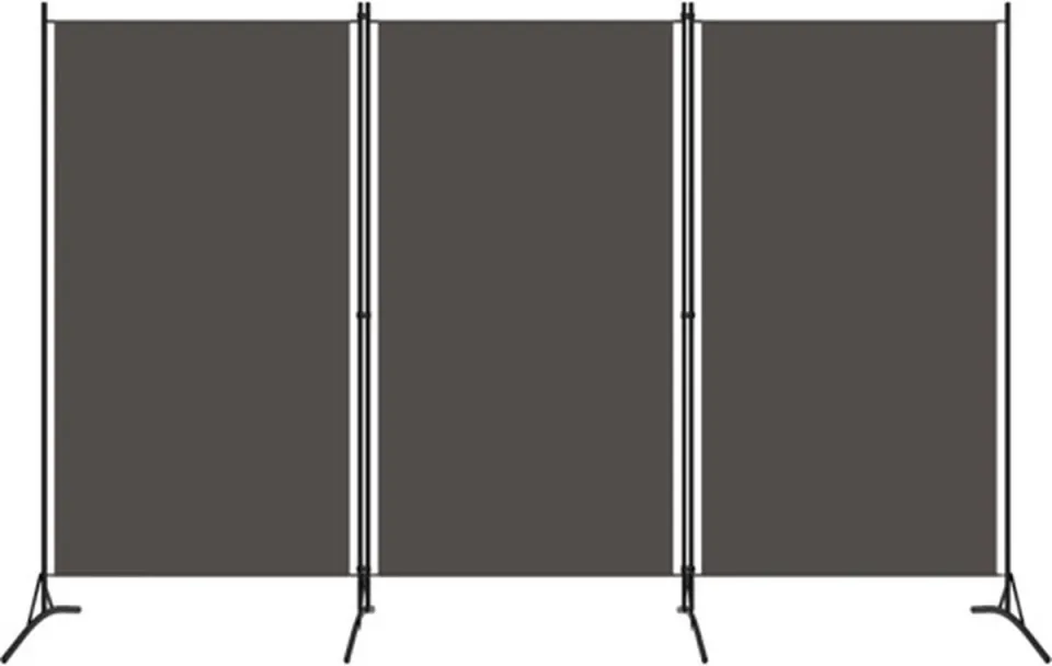 vidaXL Kamerscherm met 3 panelen 260x180 cm antraciet, foto 3