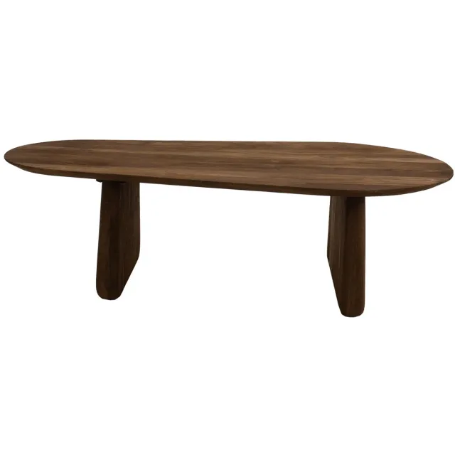 Giga Meubel Salontafel Femke Organisch - Mangohout - Bruin - 120x65x35cm