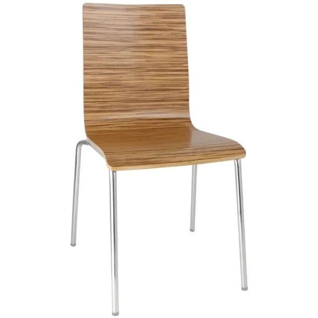Bolero Stoel met Vierkante Rug Eiken ( Set van 4 )