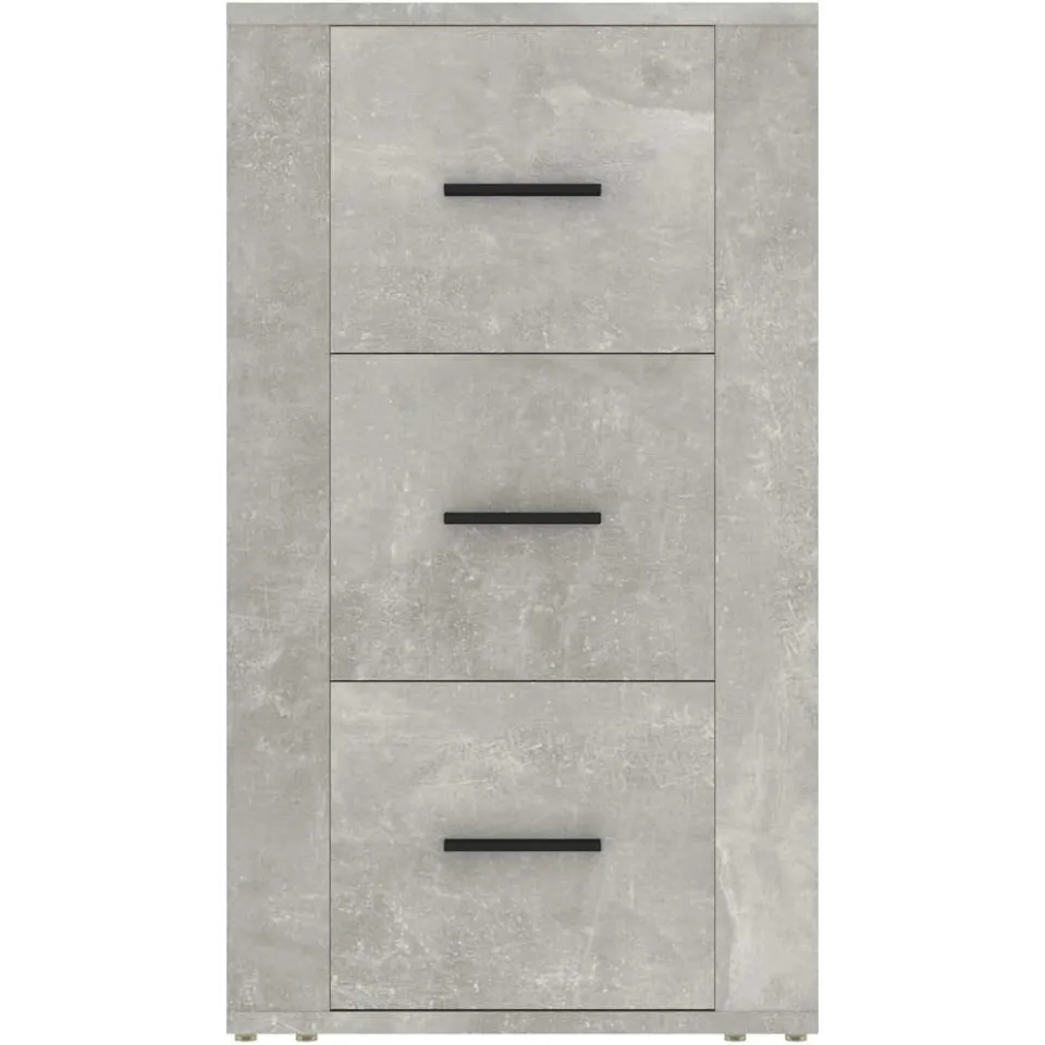 vidaXL Dressoir 40x33x70 cm bewerkt hout betongrijs grijs, foto 3