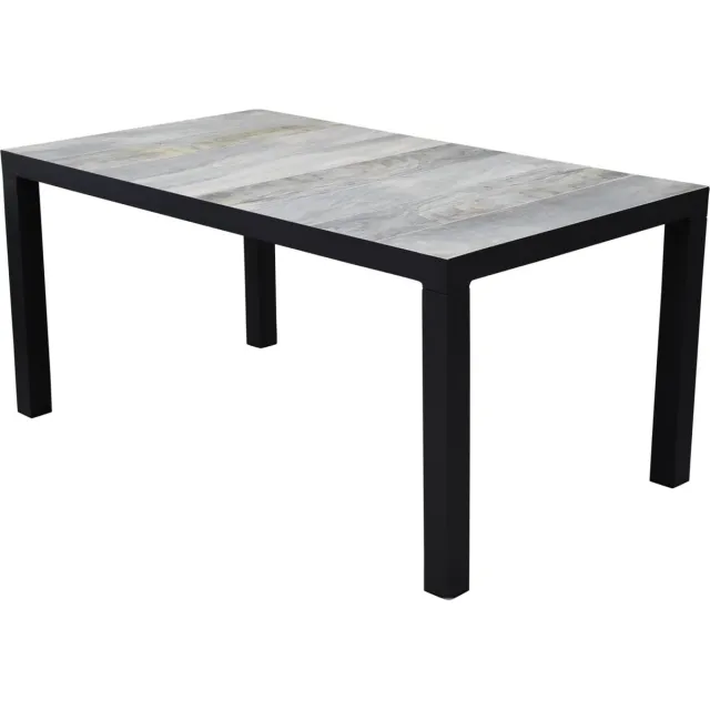 AVH-Collectie Fresno dining tuintafel 160x90xH74 cm antraciet