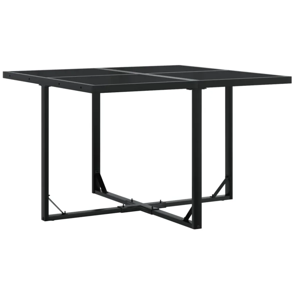 vidaXL 9-delige Tuinset poly rattan zwart, foto 3