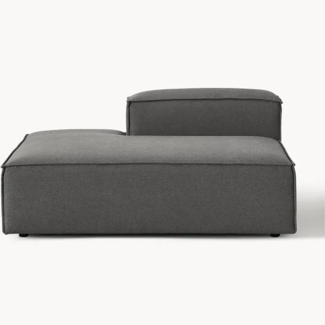Westwing Collection Chaise module Lennon antraciet