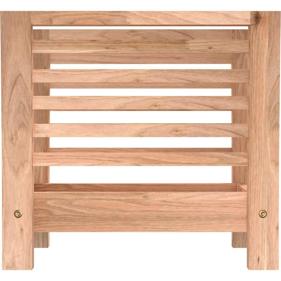 vidaXL Tijdschriftenrek 40x26,5x38,5 cm massief walnotenhout Bruin
