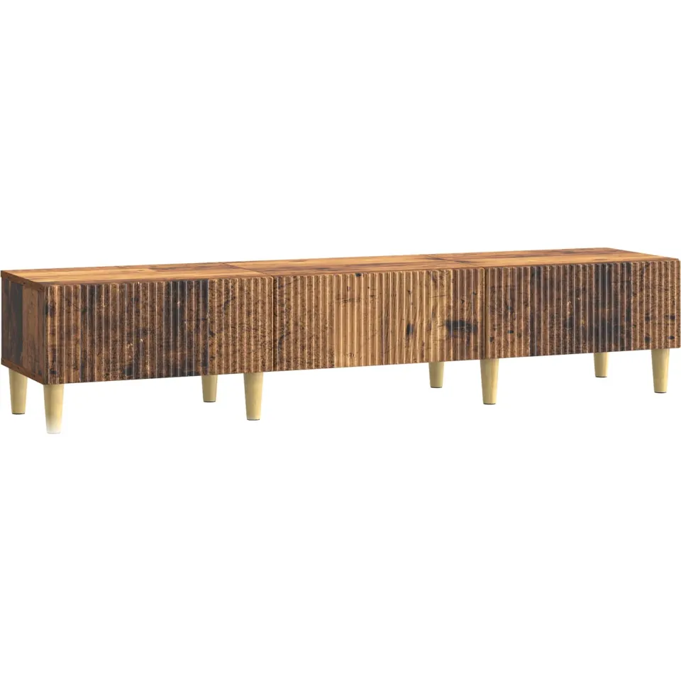vidaXL TV-kast met lade Oud hout 147 x 34,5 x 30 cm Bewerkt hout Bruin